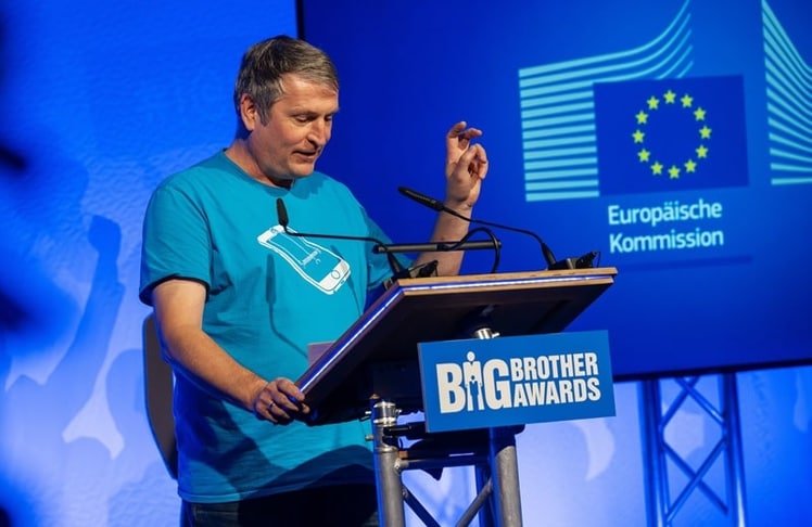 Ralf Bendrath widmete sich dem Digitalen Omnibus der EU-Kommission (Bild: Matthias Hornung nach CC-BY 4.0)