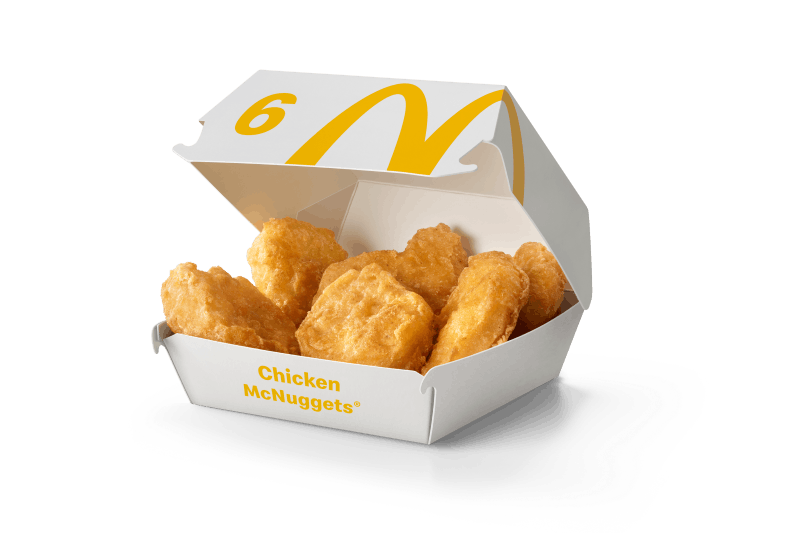 Sechs Chicken McNuggets liefern laut McDonald’s 14 Gramm Protein. Der Konzern rückt proteinreiche Produkte im Zuge seiner neuen Strategie stärker in den Fokus. © McDonald’s