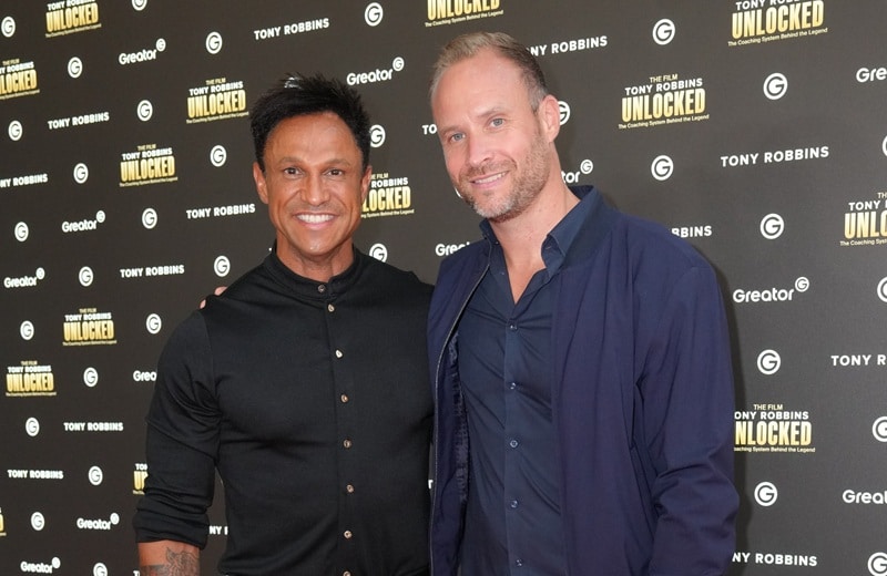 Daniel Aminati mit Greator-CEO Alexander Müller in Köln (Bild: Brauer Photos / FlashPIC)