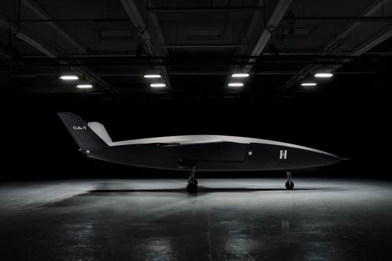 Der "CA-1 Europa" soll elf Meter lang sein und ein Startgewicht von vier Tonnen haben. Der erste Testflug des unbemannten Kampfflugzeugs ist für 2027 vorgesehen. © Helsing