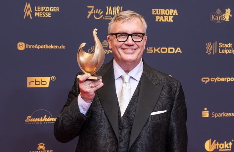 Komiker und Schauspieler Hape Kerkeling am Freitag, 04. September mit seiner Goldenen Henne in Leipzig